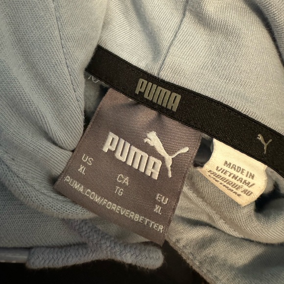 Puma Jackets, Baby Blue and Black - Picture 4 of 6